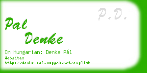 pal denke business card